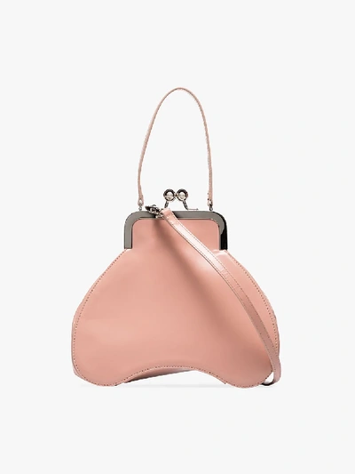 Shop Simone Rocha Pink Baby Bean Leather Tote Bag In 111 - Pink