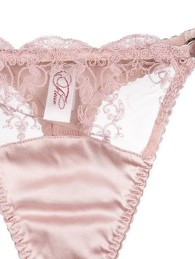 Antoinette embroidered thong