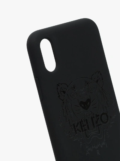 Shop Kenzo Black Tiger Iphone X Leather Case