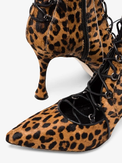 Shop Liudmila Brown Drury Lane 100 Leopard Print Boots