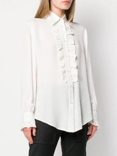 Shop Gucci Jacquard Blouse In White