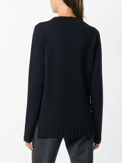 Shop P.a.r.o.s.h Embellished Jumper In Blue