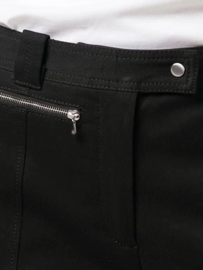 Shop Proenza Schouler Crop Flare Pant-cotton Suiting In Black
