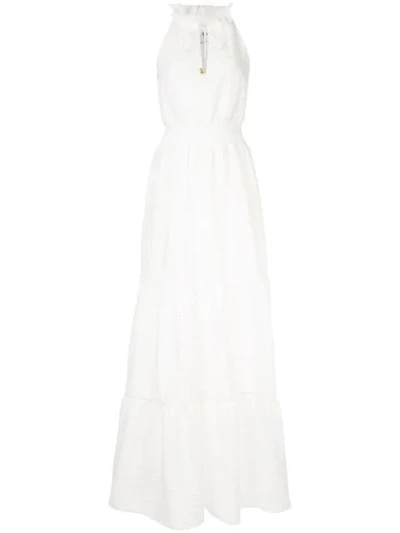 Shop Aje Evangeline Maxi Dress In White