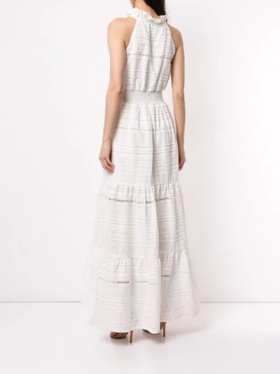 Shop Aje Evangeline Maxi Dress In White