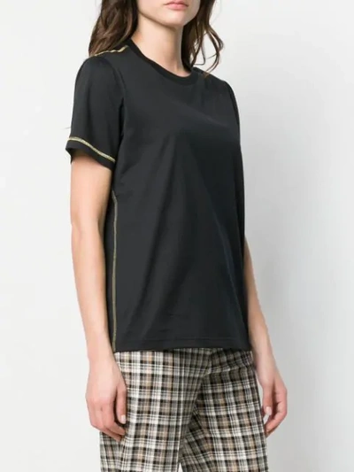 Shop Moncler Sleeve Patch T-shirt In Black