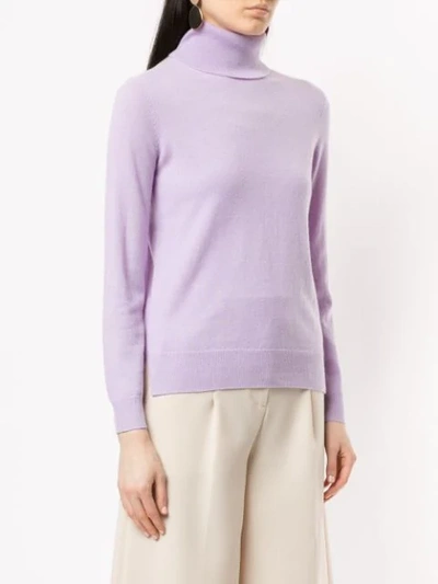 Shop Anteprima Roll Neck Sweater - Purple