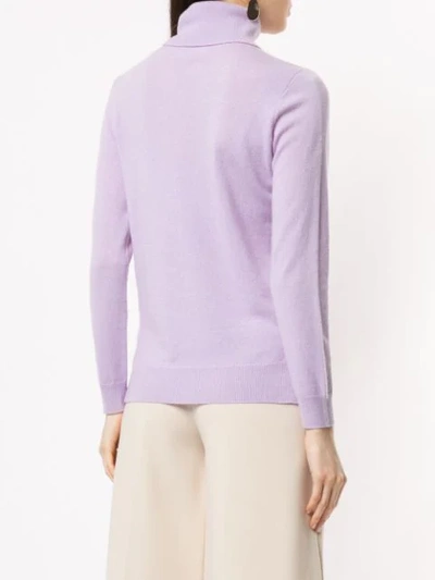 Shop Anteprima Roll Neck Sweater - Purple