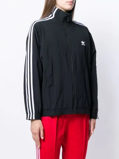 Shop Adidas Originals Zip-up Track Jacket In Black