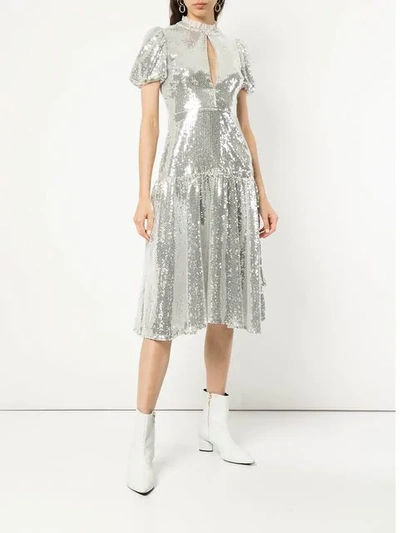 Macgraw Ziggy Sequinned Dress In Metallic