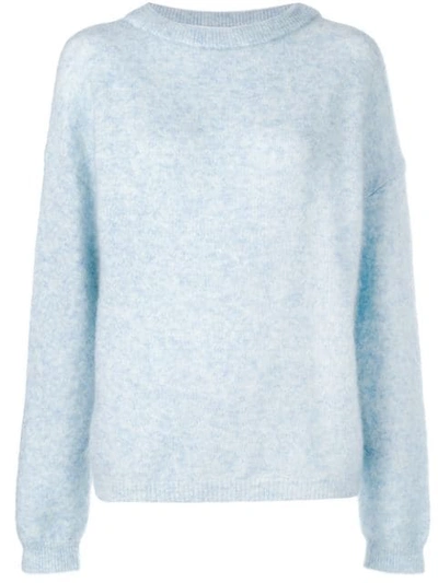 Shop Acne Studios Dramatic Oversized Jumper In Blue