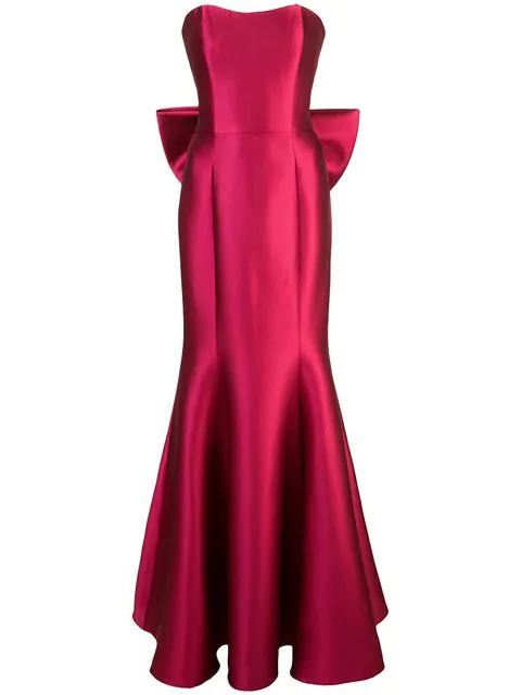 marchesa strapless gown