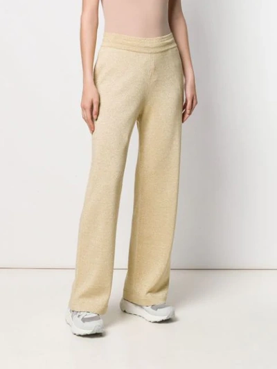 Shop Moncler Straight-leg Track Pants In Gold
