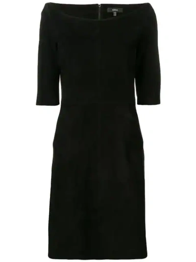 Shop Arma Fitted Dress In Black