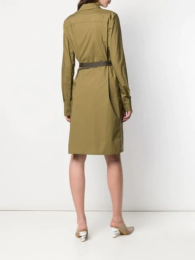 Shop A.f.vandevorst Tie Waist Shirt Dress - Green