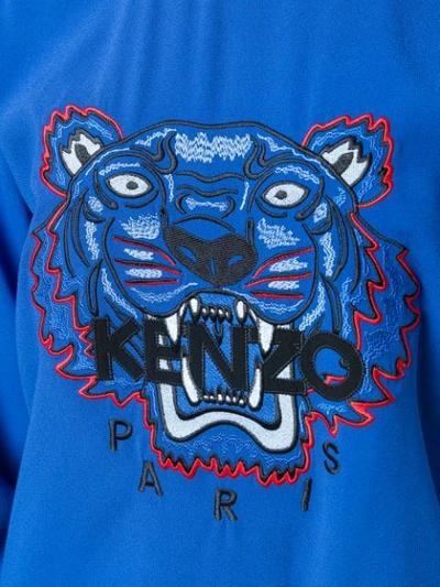 Shop Kenzo Tiger Panelled Sweatshirt In Blue