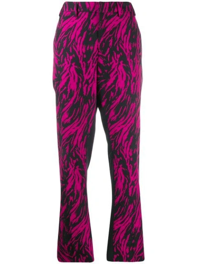 Shop N°21 Block Print Tailored Trousers In Pink