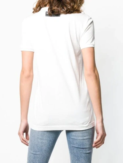 Shop Dolce & Gabbana Pasta Graphic T-shirt In White