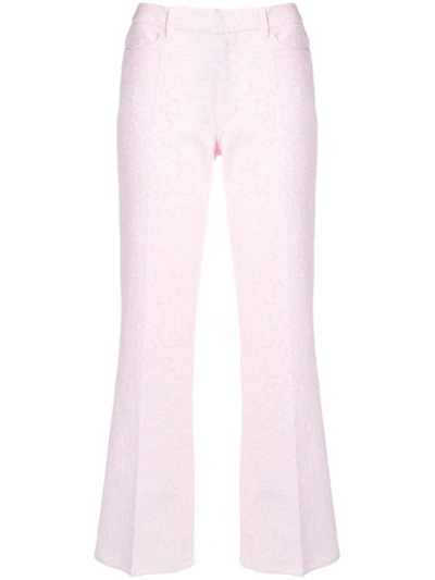 Shop Zadig & Voltaire Zadig&voltaire Kick Flare Cropped Trousers - Pink