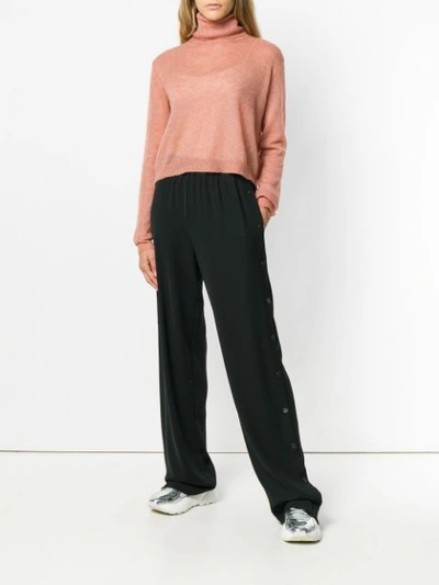 boxy roll neck sweater