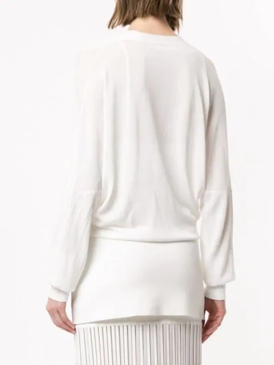 Shop Dion Lee Interlocks Double Knitted Top In White