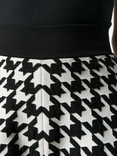 ALEXANDER MCQUEEN HOUNDSTOOTH KNITTED SHORTS - 白色