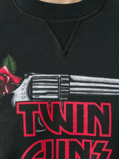 Shop Dsquared2 Twin Guns Print Sweatshirt In Black