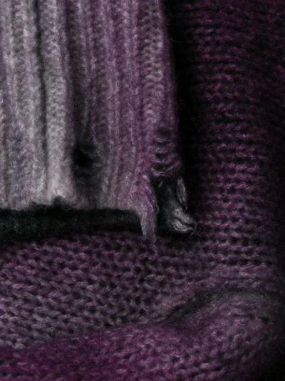 Shop Avant Toi Distressed Jumper In Purple