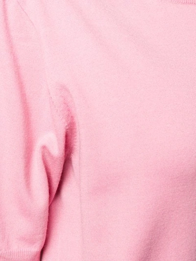 Shop Marc Jacobs Scalloped Edges Knit Top In Pink