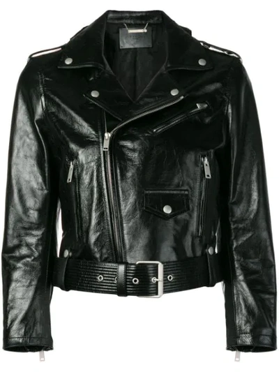 GIVENCHY PERFECTO LEATHER JACKET - 黑色