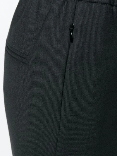 Shop Joseph Drawstring Waist Trousers In Black