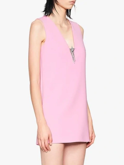 Shop Miu Miu Cady Dress In Pink
