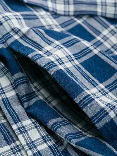 Shop Apc A.p.c. Checkered Shir - Blue