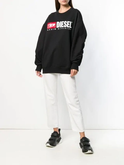 Shop Diesel F-arap Logo Sweatshirt In Black