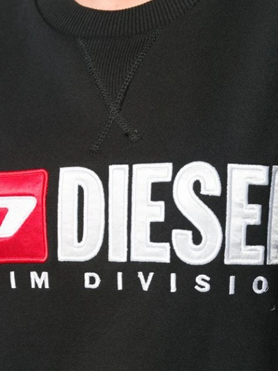 Shop Diesel F-arap Logo Sweatshirt In Black