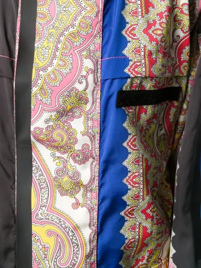 Shop Etro Paisley Print Coat In Blue