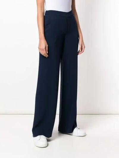 Shop P.a.r.o.s.h Straight Trousers In Blue