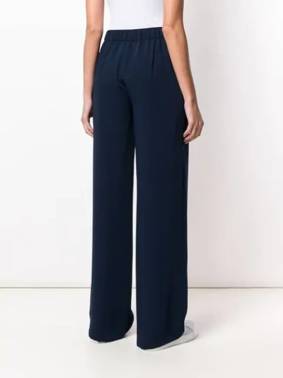 Shop P.a.r.o.s.h Straight Trousers In Blue