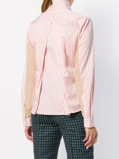 Shop Aalto Belted Striped Shirt - Pink