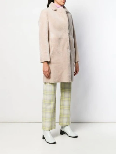 Shop Blancha Reversible Oversized Coat In Silk