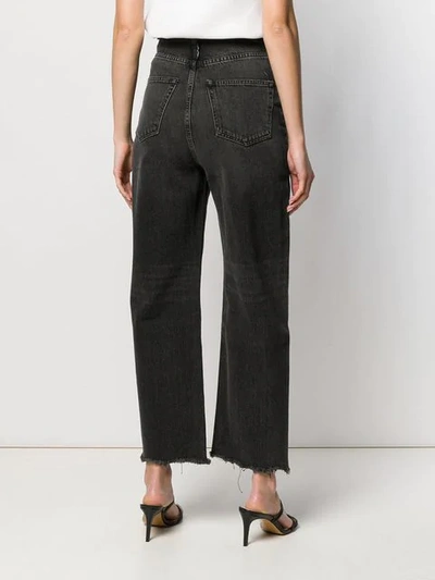 Shop Alexander Wang Wide-leg Jeans In Black