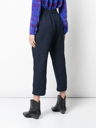 Shop Raquel Allegra Sunday Trousers In Blue