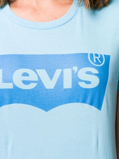 Shop Levi's Logo Stamp T In 0615 Light Blue
