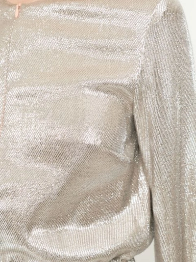 Shop Macgraw Super Sequin Jumpsuit In Metallic