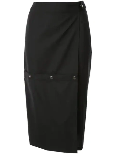 Shop Boyarovskaya Hybrid Pencil Skirt In Black