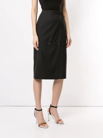 Shop Boyarovskaya Hybrid Pencil Skirt In Black