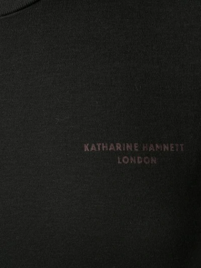 KATHARINE HAMNETT LOGO PRINT T-SHIRT - 黑色