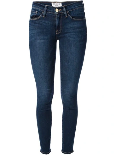 Shop Frame 'le Skinny De Jeanne' Jeans - Blue