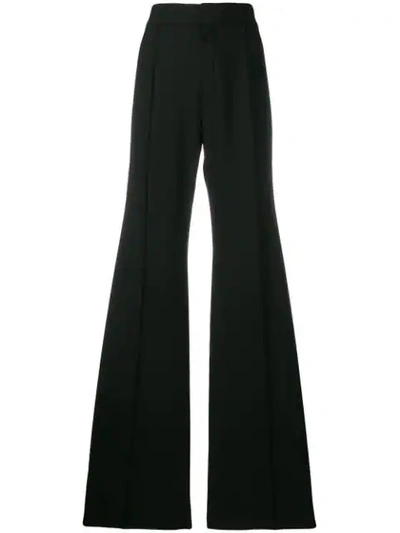 Shop Chloé Super Flare Trousers In 001 Black