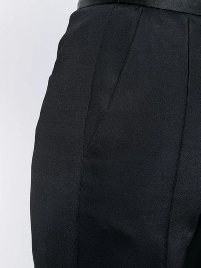 Shop Msgm Tapered Tailored Trousers In Black